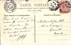 VINTAGE POSTCARD Palate Of Versailles Large marble staircase