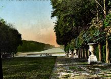 MODERN CARD Versailles Gardens Of the Palate green Carpet and basin of Apollo