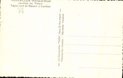 MODERN CARD Versailles Gardens Of the Palate green Carpet and basin of Apollo