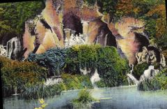 VINTAGE POSTCARD Versailles Thicket and group of Apollo