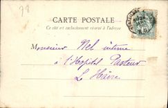 VINTAGE POSTCARD Park Of Versailles Basin Of Rubbles or room of the ball