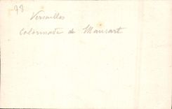 VINTAGE POSTCARD Versailles Colonnade of Mansart