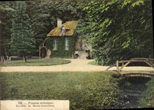 VINTAGE POSTCARD Artistic Trianon Boudoir Of Marie Antoinette