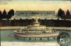VINTAGE POSTCARD Versailles the Gardens Basin De Latone