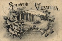 VINTAGE POSTCARD Versailles Souvenir