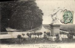 CPA St Germain en Laye La terrasse Rond point du Rosarium La Feuille et l'ouragan