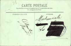 VINTAGE POSTCARD German St in Bush hammer the terrace Round not of Rosarium the Sheet and the hurricane