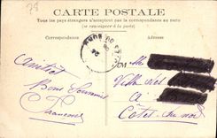 VINTAGE POSTCARD German St in Bush hammer the Castle Overall picture Catch of the English garden