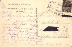 VINTAGE POSTCARD German St in Bush hammer the Terrace