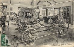 VINTAGE POSTCARD Versailles Museum of the Cars the car of the Tsar Nicolas II Russia Russia