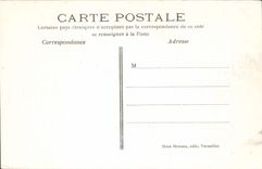 VINTAGE POSTCARD Versailles Hamlet of Marie Antoinette Tour of Malborough and rustic bridge