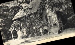 VINTAGE POSTCARD Versailles Hamlet of Small Trianon the boudoir