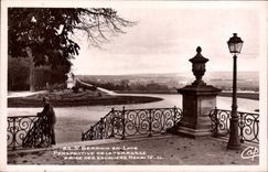 VINTAGE POSTCARD Saint Germain In Perspective Bush hammer of the terrace taken of the staircases Henri IV