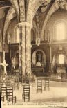 VINTAGE POSTCARD Interior Rocamadour of the Church Saint Saver