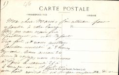 VINTAGE POSTCARD Gourdon Old woman House Street Zigzag