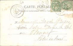 VINTAGE POSTCARD Rocamadour Seen from of the House of Marie