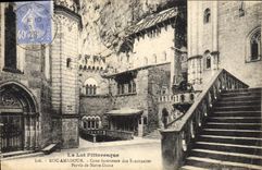 CPA Rocamadour Cour interieure des sanctuaires Parvis de Notre Dame