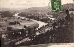 VINTAGE POSTCARD Valley of the Batch taken of Capdenac the Old man