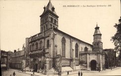 VINTAGE POSTCARD Bordeaux the Basilica St Seurin