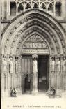 VINTAGE POSTCARD Bordeaux the Cathedral Southern Gate