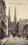 CPA Bordeaux La Rue Vital Cartes Les fleches de la cathedrale 