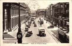 CPA Bordeaux Cours du Chapeau Rouge Tramway