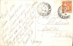 CPA Bordeaux Cours du Chapeau Rouge Tramway