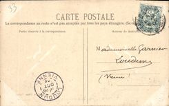 VINTAGE POSTCARD Bordeaux Lake of the public garden