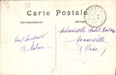 VINTAGE POSTCARD Arcachon On the Road of Moulleau the drill