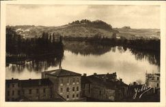 VINTAGE POSTCARD Libourne the Hillock of Fronsac and the confluence of Isle and the Dordogne