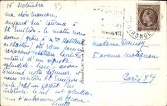 MODERN CARD Holy Emilion View vineyards