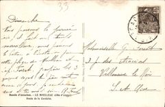 Camino de Moulleau de la POSTAL de la VENDIMIA de la cornisa