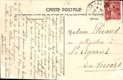 Valencia de la POSTAL de la VENDIMIA una esquina de los niños de Jouvet del parque