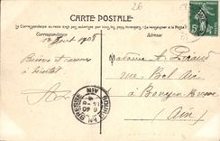 Valencia de la POSTAL de la VENDIMIA una esquina del parque de Jouvet