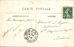 VINTAGE POSTCARD Road of the Great Narrow parts Under the tunnel of the split rock