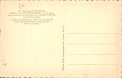 VINTAGE POSTCARD Surroundings of Valence Castle of Chateaubourg Crusades