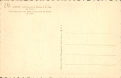 VINTAGE POSTCARD Crest the Bridge on Drome and the Lathe