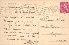 VINTAGE POSTCARD Romance View on Isere