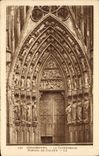 POSTAL Estrasburgo de la VENDIMIA la catedral Portatl De Gauche