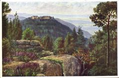 VINTAGE POSTCARD Mount co. Odile and Pagan Mur