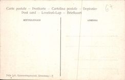 POSTAL Estrasburgo de la VENDIMIA vista del puente de la ménsula