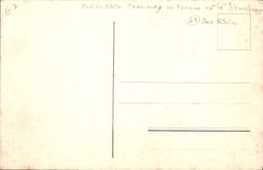 VINTAGE POSTCARD Die Rheinbrucken EIB Kehl Tram