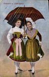VINTAGE POSTCARD Alsatian and Lorraine Folklore Lorraine Alsace Women