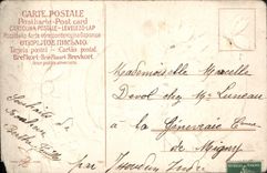 VINTAGE POSTCARD Good Fantasy Flowers and Happy Year