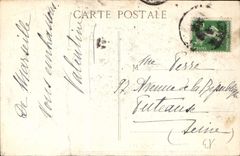 Panorama de Marsella de la POSTAL de la VENDIMIA de la cornisa