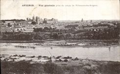 VINTAGE POSTCARD Avignon View Taken of Enteau of Villeneuve Avignon