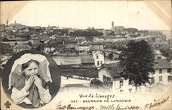 CPA Vue de Limoges Souvenir du Limousin Enfant Folklore