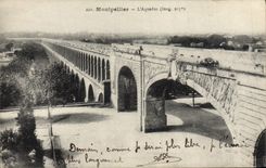 VINTAGE POSTCARD Montpellier the Aqueduct