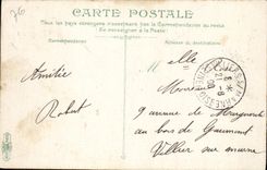 Barco de Trouville de la POSTAL de la VENDIMIA del barco del pecado