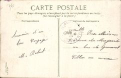 Chalets y castillo de Trouville de la POSTAL de la VENDIMIA